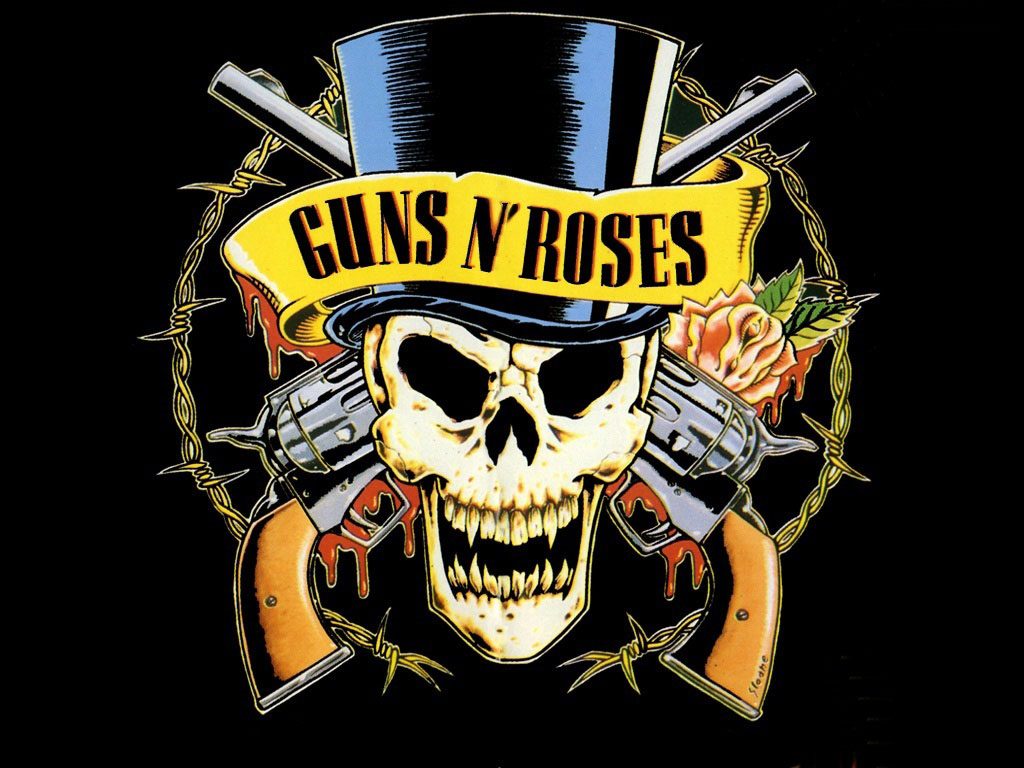 Логотип слота Guns-n-roses
