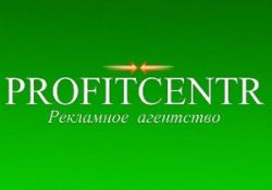 Profitcenter логотип на зеленом фоне