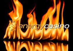 Energy Casino логотип в огне