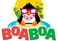 BoaBoa Casino баннер с пингвином