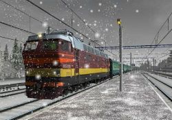 Азартный поезд зимой
