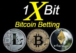1xBit логотип с Bitcoin