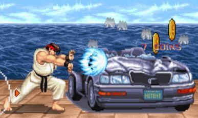 Car Smash Bonus Game в игре Street Fighter II: The World Warrior Slot.