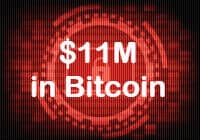 11 миллионов долларов в Bitcoin.